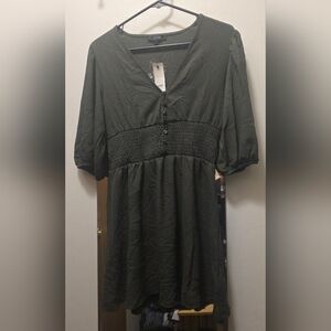 Francesca's Collections Forest Green Knit Dress